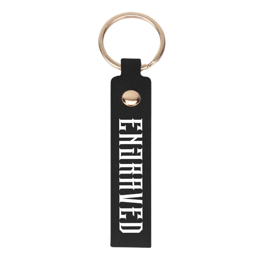 ENGRAVED Leather Keychain