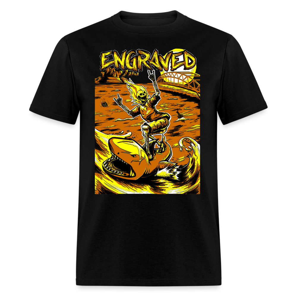 ENGRAVED Skeleton Surfer - black