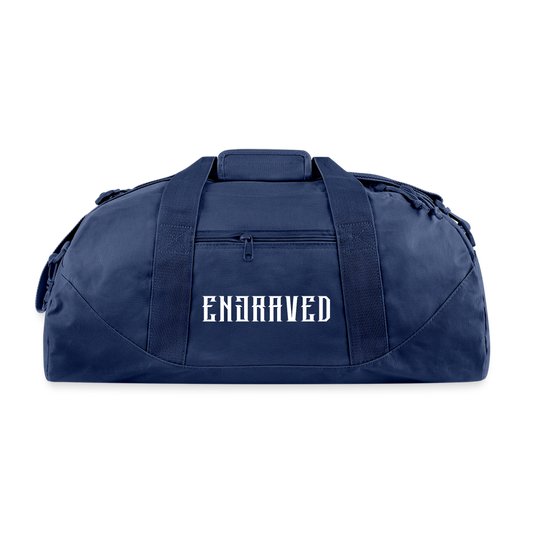 ENGRAVED Duffle Bag - navy