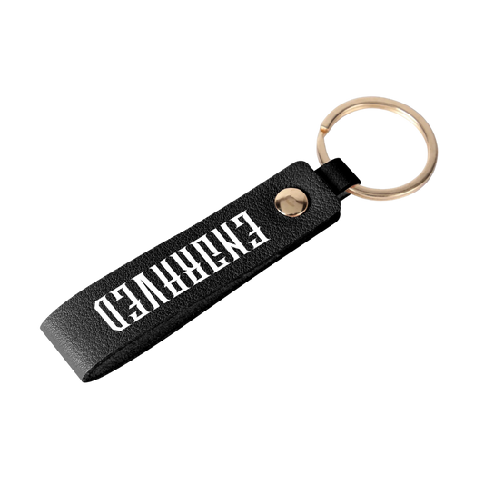 ENGRAVED Leather Keychain