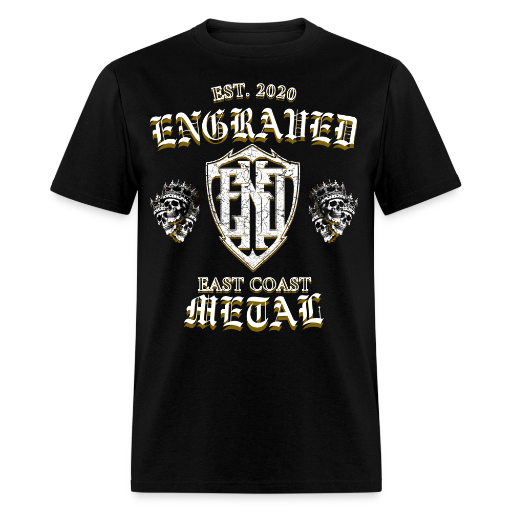 ENGRAVED Skull King T-Shirt - black